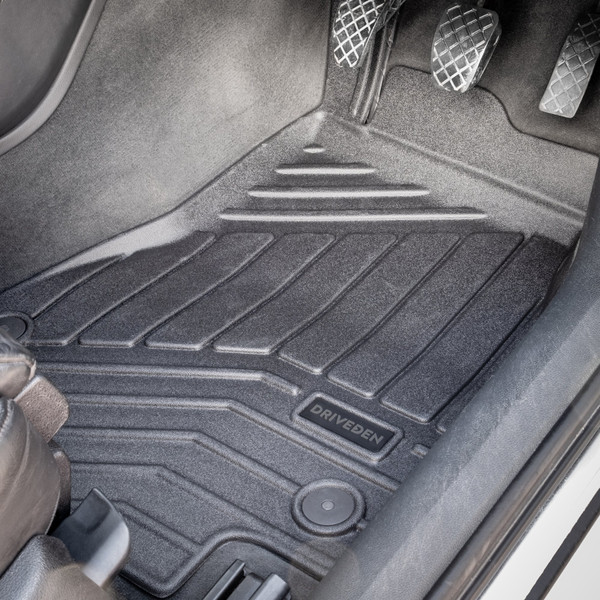 DriveDen Custom-Fit Rubber Car Mats to fit Audi A6 Avant (C7) 2011 - 2018