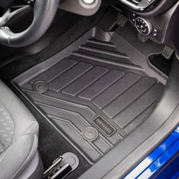 DriveDen Custom-Fit Rubber Car Mats to fit Volkswagen Tiguan Mk.2 2016 - 2023