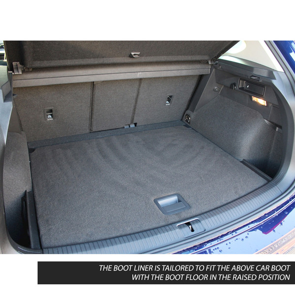 Gledring Tailored Black Boot Liner to fit Volkswagen Tiguan Mk.2 (Excl. Hybrid) 2016 - 2023 (with Raised Variable Height Boot Floor)
