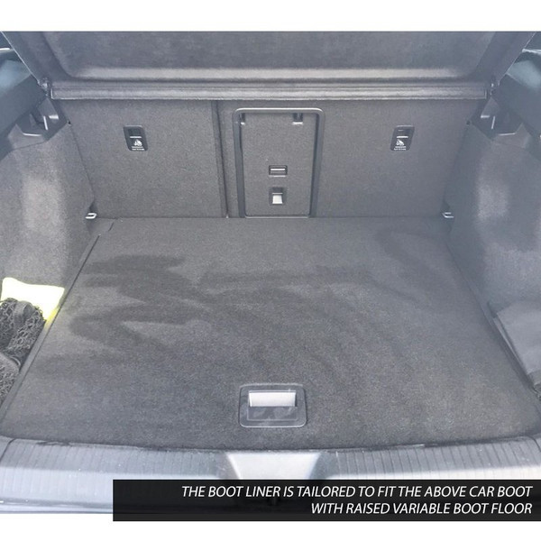 Gledring Tailored Black Boot Liner to fit Volkswagen ID.4 2021 - 2026 (with Raised Variable Boot Floor)