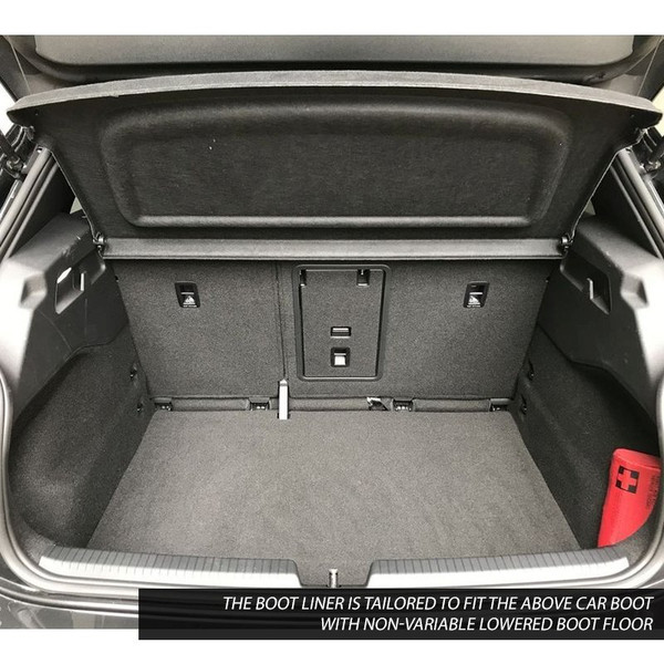 Gledring Tailored Black Boot Liner to fit Volkswagen ID.3 2020 - 2026 (with Lowered Non-Variable Boot Floor)
