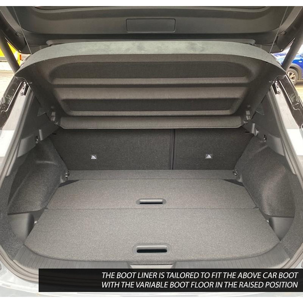 Gledring Tailored Black Boot Liner to fit Nissan Qashqai Mk.3 2021 - 2025 (with Raised Variable Boot Floor)