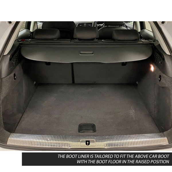 Gledring Tailored Black Boot Liner to fit Audi Q3 Mk.1 2011 - 2018 (with Raised Boot Floor)