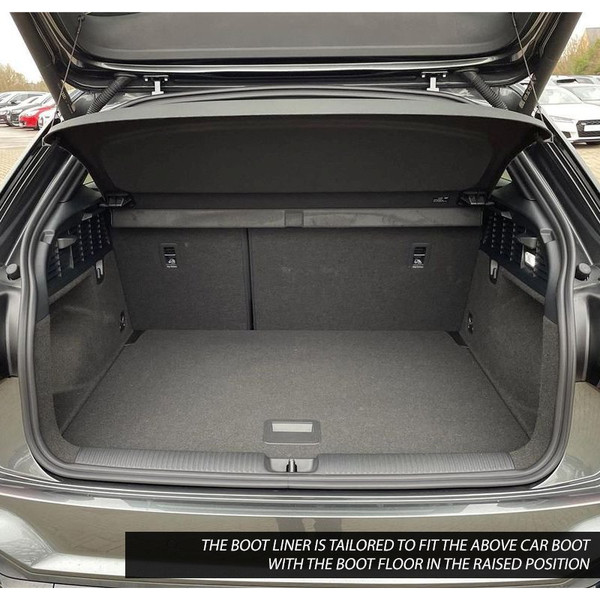 Gledring Tailored Black Boot Liner to fit Audi Q2 2016 - 2025 (with Raised Variable Boot Floor)