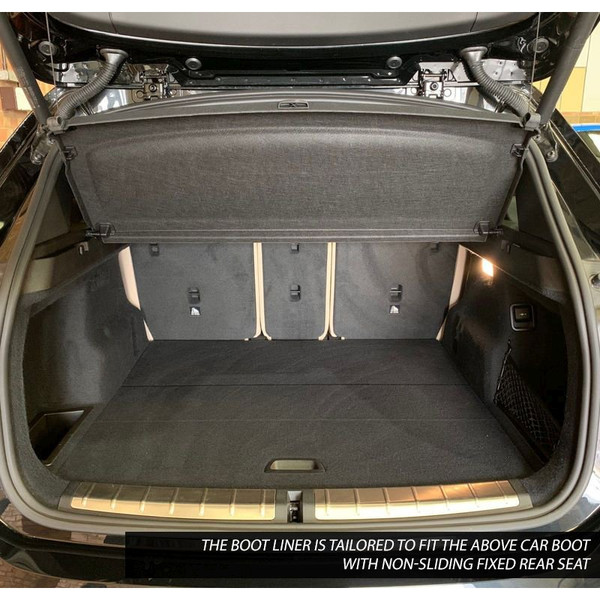 Gledring Tailored Black Boot Liner to fit BMW X1 (F48) 2015 - 2022 (with Non-Sliding, Fixed Rear Seat)