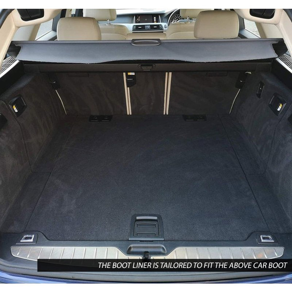 Gledring Tailored Black Boot Liner to fit BMW 5 Series Touring (F11) 2010 - 2016