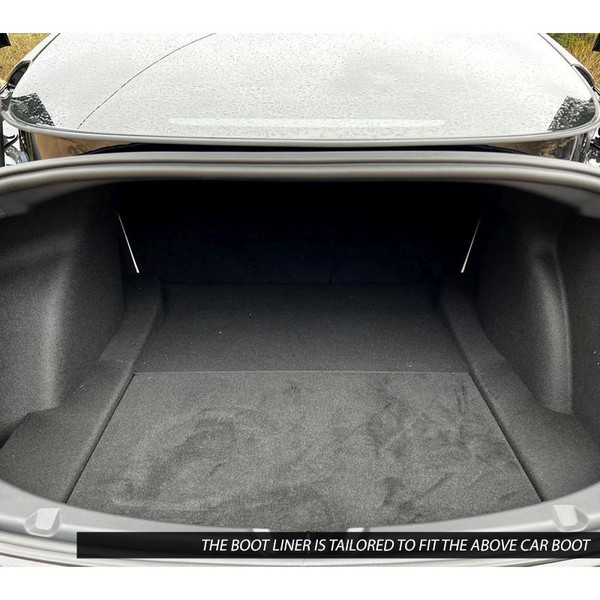 Gledring Tailored Black Boot Liner to fit Tesla Model 3 2019 - 2025
