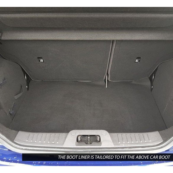 Gledring Tailored Black Boot Liner to fit Ford Fiesta (5 Door) Mk.7 2008 - 2017