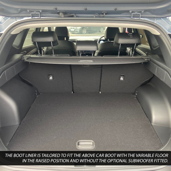 Gledring Tailored Black Boot Liner to fit Hyundai Tucson Mk.3 (Excl. Hybrid) 2021 - 2026 (with Raised Variable Boot Floor)