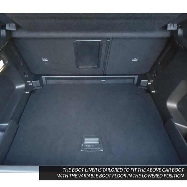 Gledring Tailored Black Boot Liner to fit Vauxhall Grandland Mk.1 2017 - 2024 (with Lowered Variable Boot Floor)