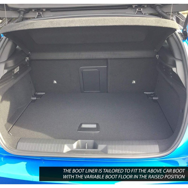 Gledring Tailored Black Boot Liner to fit Vauxhall Astra Hatchback (L) Mk.8 2021 - 2026 (with Raised Boot Floor)