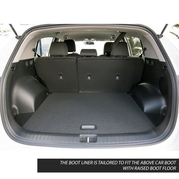 Gledring Tailored Black Boot Liner to fit Kia Sportage Mk.4 2016 - 2021 (with Raised Boot Floor)