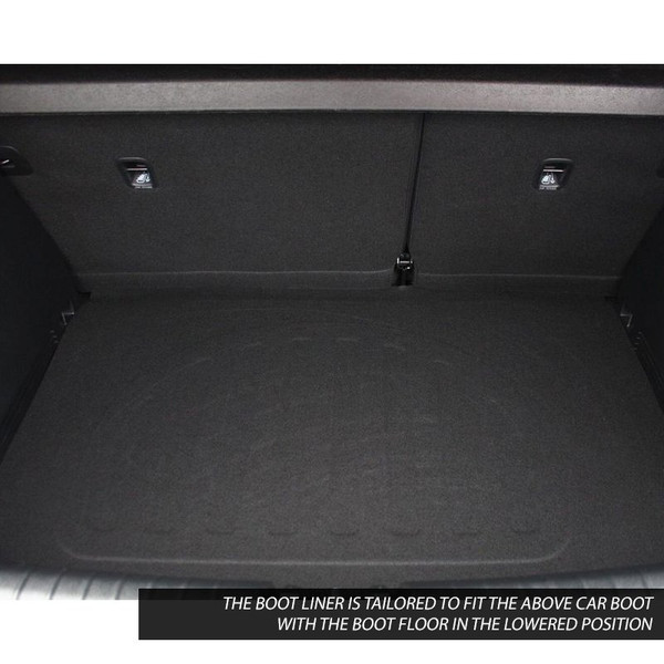 Gledring Tailored Black Boot Liner to fit Kia Stonic (Excl. Hybrid) 2017 - 2025 (with Lowered Non-Variable Boot Floor)