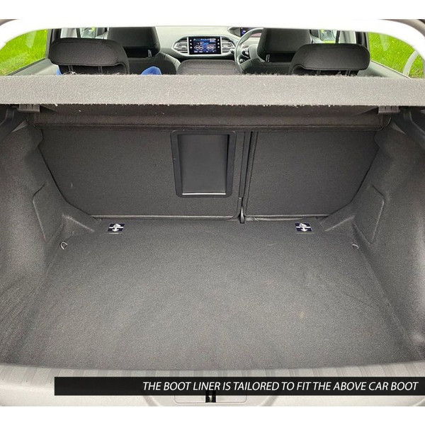 Gledring Tailored Black Boot Liner to fit Peugeot 308 Hatchback Mk.3 (Excl. Hybrid) 2021 - 2025