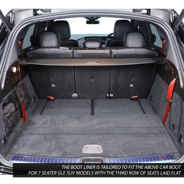 Gledring Tailored Black Boot Liner to fit Mercedes GLE SUV (V167) (7 Seater) 2019 - 2026
