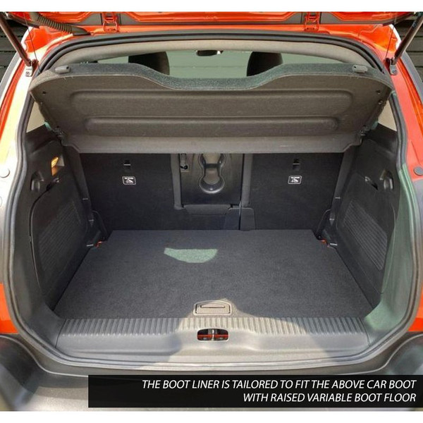 Gledring Tailored Black Boot Liner to fit Citroen C3 Aircross 2017 - 2024 (with Raised Variable Boot Floor)