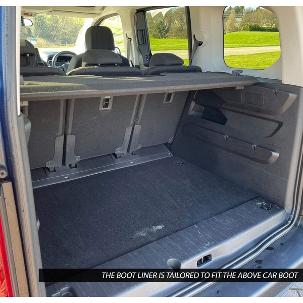 Gledring Tailored Black Boot Liner to fit Peugeot Rifter 2018 - 2025