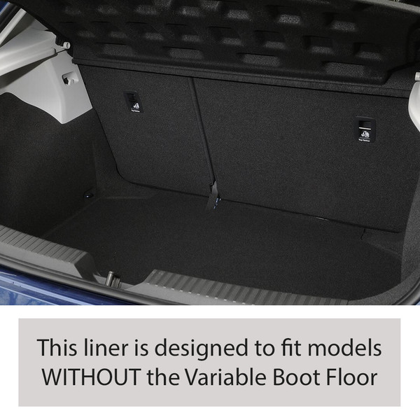 Gledring Tailored Black Boot Liner to fit Seat Leon Hatchback (5 Door) Mk.3 2013 - 2020 (without Variable Boot Floor)