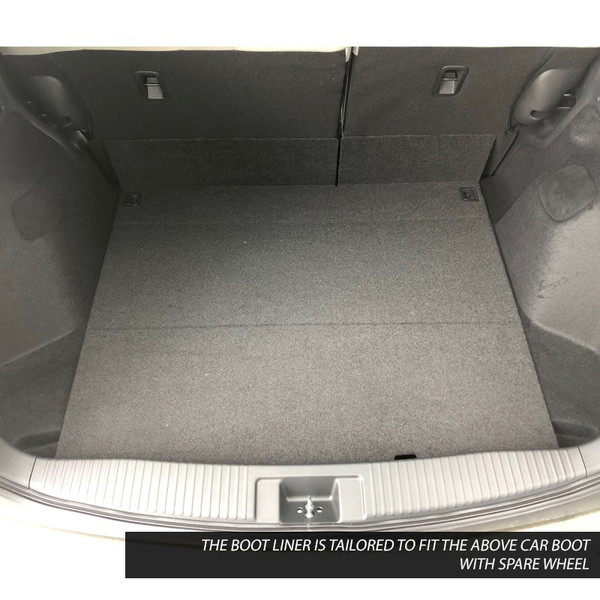 Gledring Tailored Black Boot Liner to fit Honda HR-V 2015 - 2021 (with Spare Wheel)