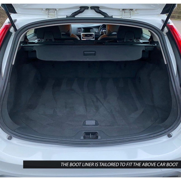Gledring Tailored Black Boot Liner to fit Volvo V60 Mk.1 2010 - 2018