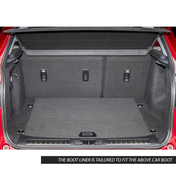 Gledring Tailored Black Boot Liner to fit Land Rover Range Rover Evoque (5 Door) Mk.1 2011 - 2018 (without Adaptive Mounting System)