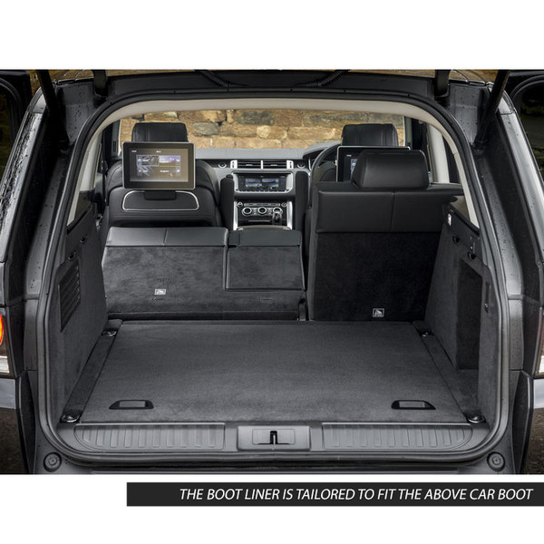 Gledring Tailored Black Boot Liner to fit Land Rover Range Rover Sport Mk.2 (Excl. Plug-In Hybrid) 2013 - 2022 (without Adaptive Mounting System)