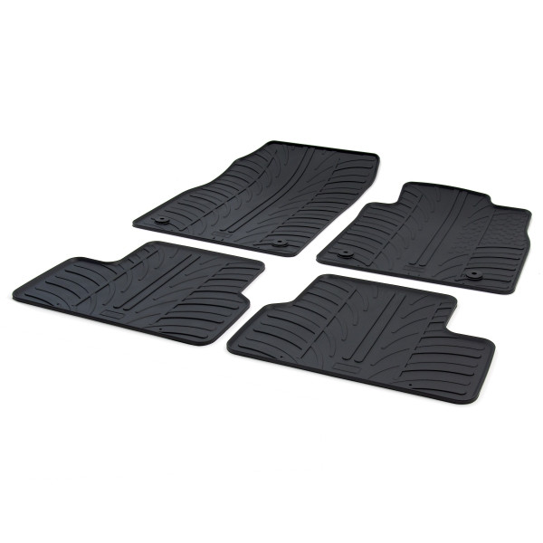 Gledring Tailored Black Rubber 4 Piece Floor Mat Set to fit Vauxhall Astra Hatchback & Sports Tourer (J) Mk.6 2010 - 2015