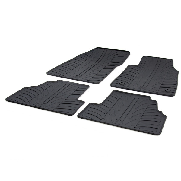 Gledring Tailored Black Rubber 4 Piece Floor Mat Set to fit Vauxhall Mokka & Mokka X Mk.1 2012 - 2019