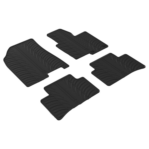 Gledring Tailored Black Rubber 4 Piece Floor Mat Set to fit Kia Sportage Mk.5 2022 - 2025