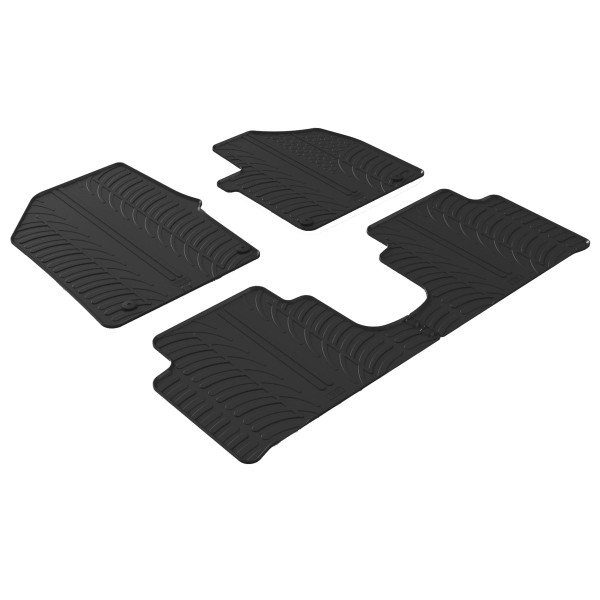 Gledring Tailored Black Rubber 4 Piece Floor Mat Set to fit Hyundai IONIQ 5 2021 - 2025
