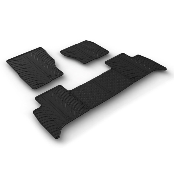 Gledring Tailored Black Rubber 5 Piece Floor Mat Set to fit Land Rover Discovery 5 2017 - 2025