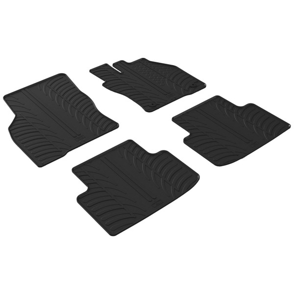 Gledring Tailored Black Rubber 4 Piece Floor Mat Set to fit CUPRA Formentor 2020 - 2025