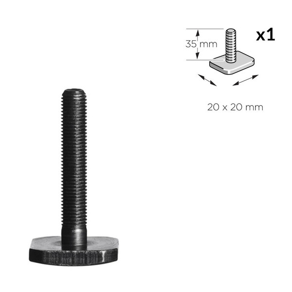Thule 50336 Replacement T-Track Bolt M6 x 35mm for ProRide 591, 598, FreeRide 532, OutRide 561 & UpRide 599