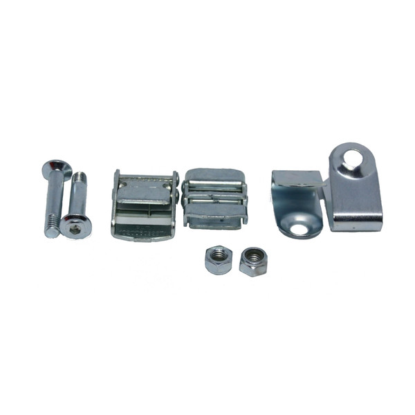 Peruzzo ART.398 Steel Buckles with Screws and Bracket for Rear Bike Carriers - Pair