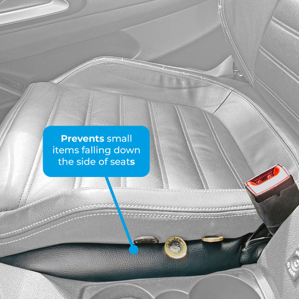 Simply Universal Fit Car Front Seat Anti-Drop Gap Filler Pads - Pack of 2