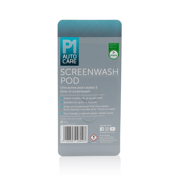 P1 Autocare 5 Litre Screenwash Pod - 3 Pack