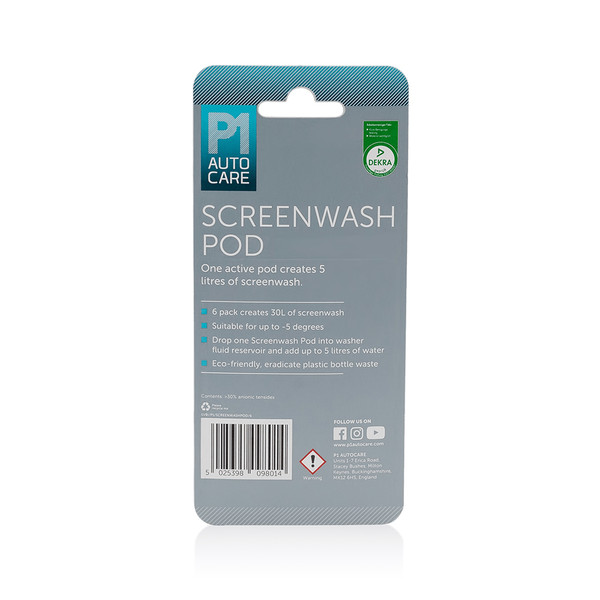 P1 Autocare 5 Litre Screenwash Pod - 6 Pack