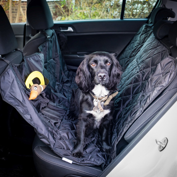 P1 Autocare Universal Rear Car Seat Pet Hammock & Seat Cover - Black