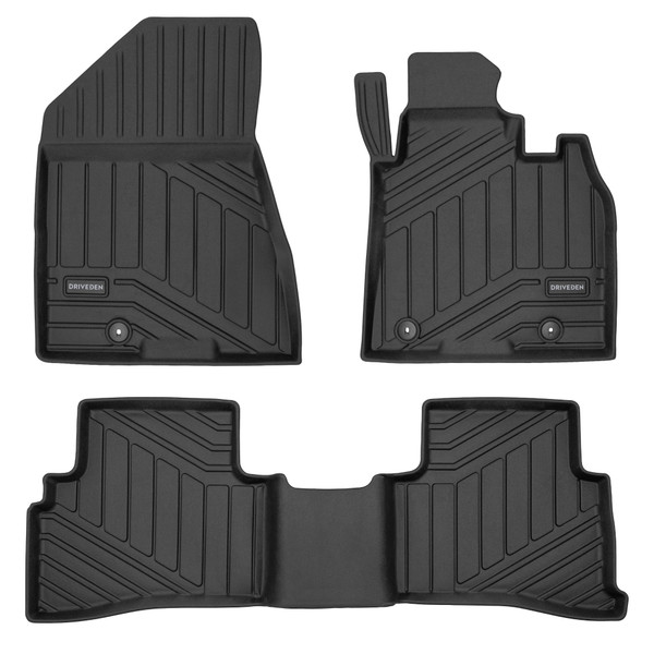 DriveDen Custom-Fit Rubber Car Mats to fit Kia Sportage Mk.4 2016 - 2021