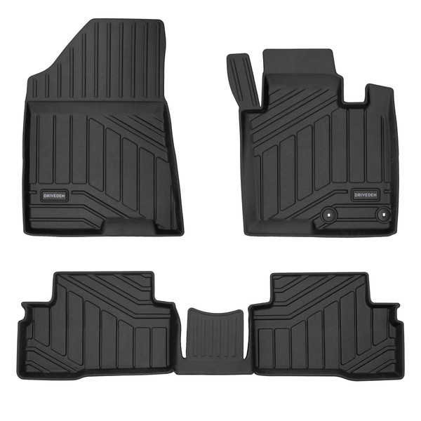 DriveDen Custom-Fit Rubber Car Mats to fit Kia Sportage Mk.5 (Hybrid) 2022 - 2025