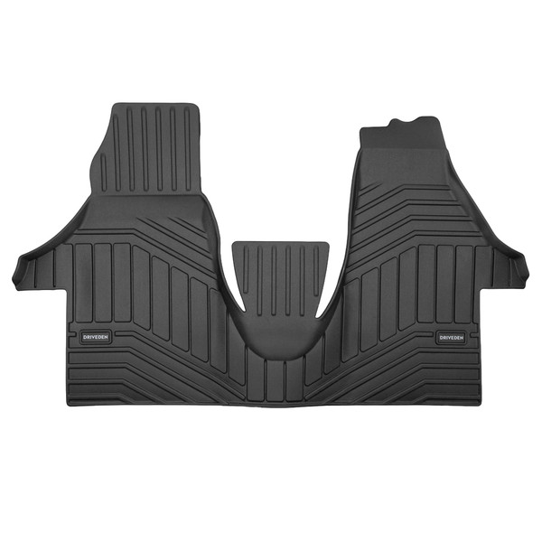 DriveDen Custom-Fit Rubber Floor Mats to fit Volkswagen Transporter T6.1 Van 2019 - 2024