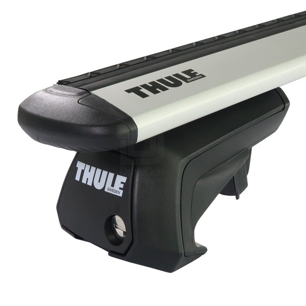 Thule WingBar Evo Silver Aluminium Roof Bars to fit Fiat Grande Panda 2025 (Open Roof Rails)