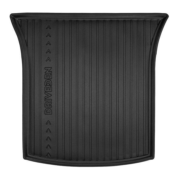 DriveDen Custom-Fit Rubber Boot Mat to fit Tesla Model Y (5 Seater) 2022 - 2025 (with Raised Boot Floor)