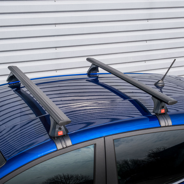Fabbri Viva Black Aluminium Roof Bars to fit Kia Niro Mk.1 2016 - 2022 (No Roof Rails)