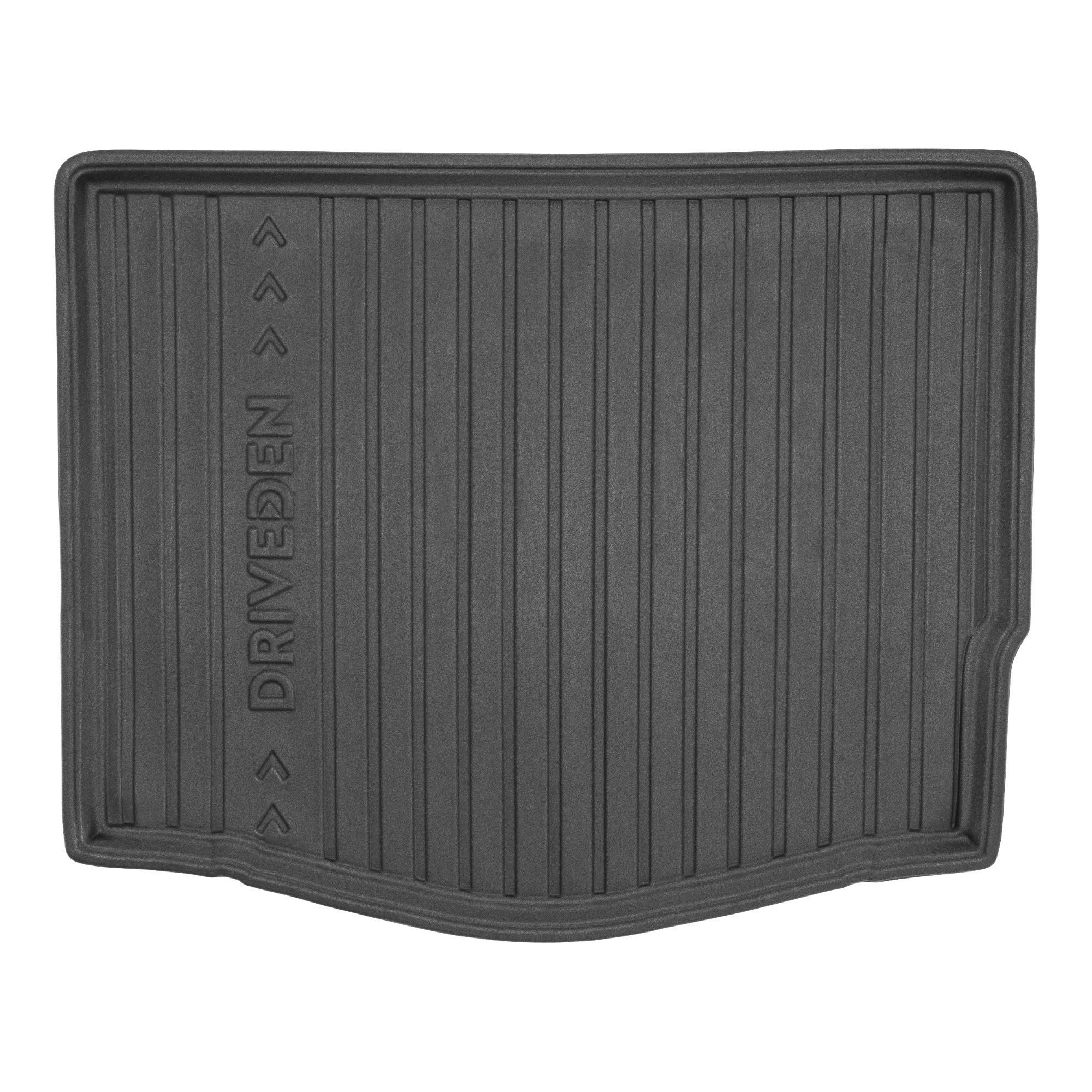 DriveDen Custom-Fit Rubber Boot Mat to fit Ford Focus Hatchback Mk.3 2011 - 2018 (with Temporary Spare Wheel)