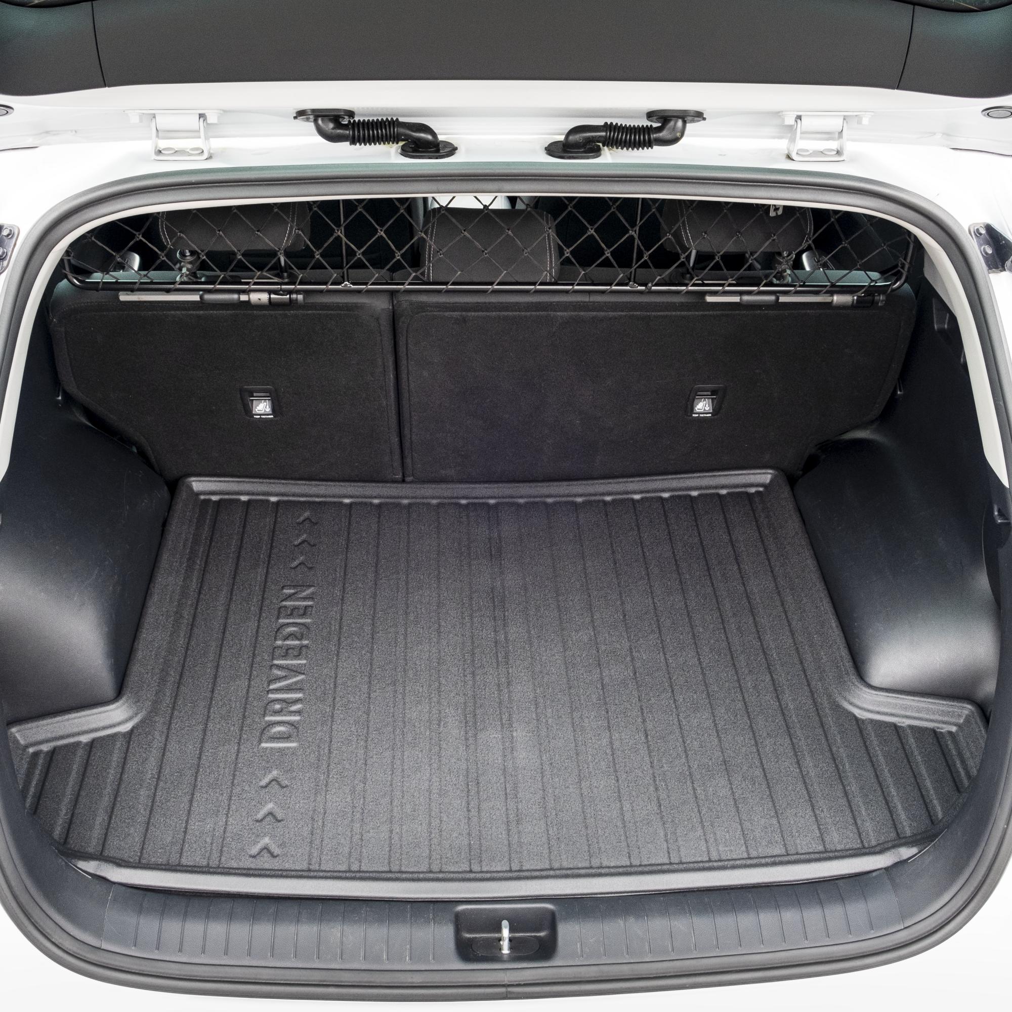 DriveDen Custom-Fit Rubber Boot Mat to fit Kia Sportage Mk.4 2016 - 2021 (with Raised Variable Height Boot Floor)