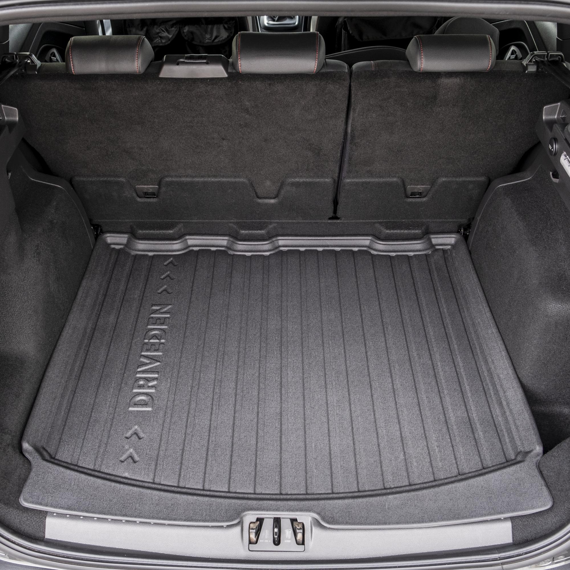 DriveDen Custom-Fit Rubber Boot Mat to fit Ford Kuga Mk.2 2013 - 2019 (with Full Size Spare Wheel)