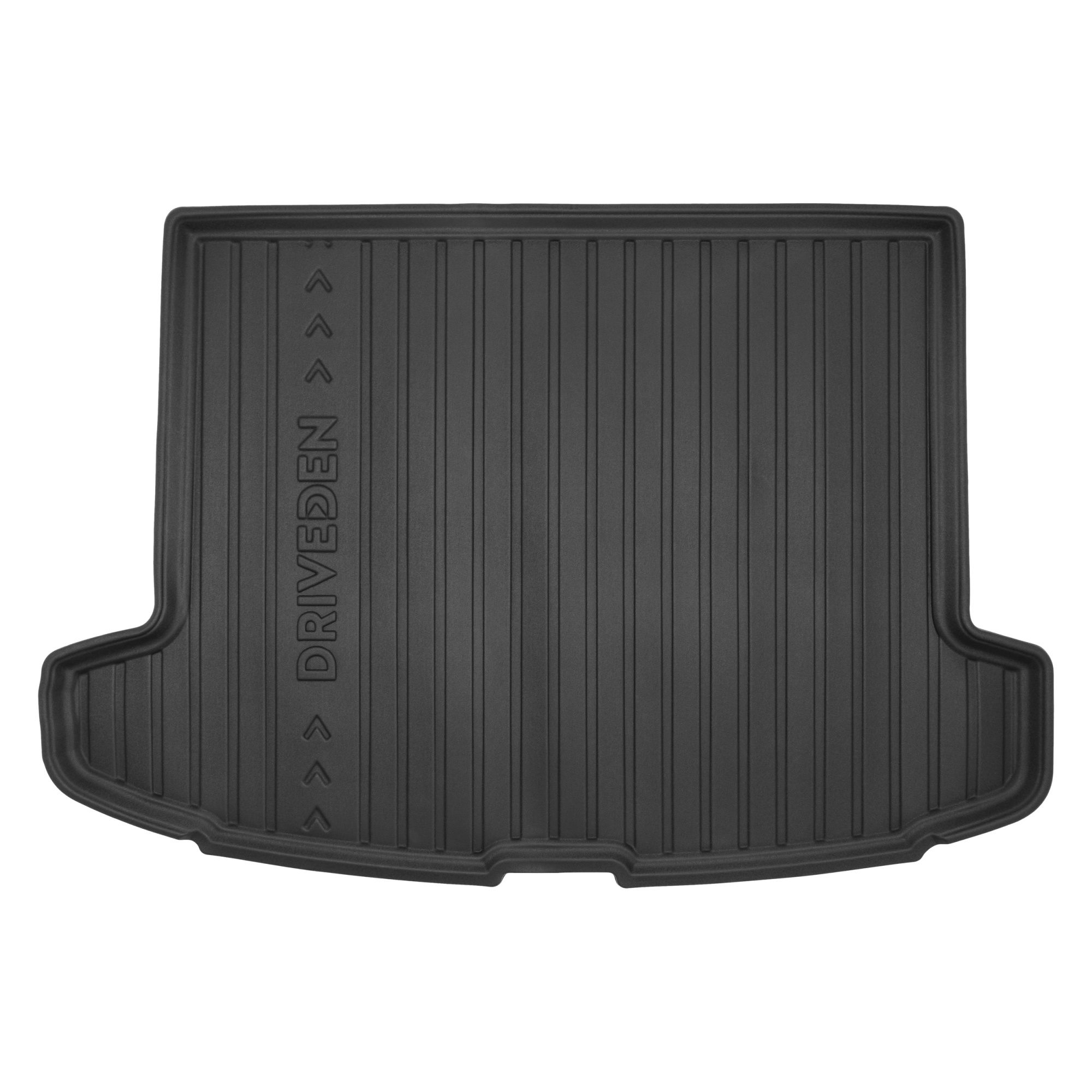 DriveDen Custom-Fit Rubber Boot Mat to fit Hyundai Tucson Mk.3 2021 - 2025 (with Raised Variable Height Boot Floor and Subwoofer)