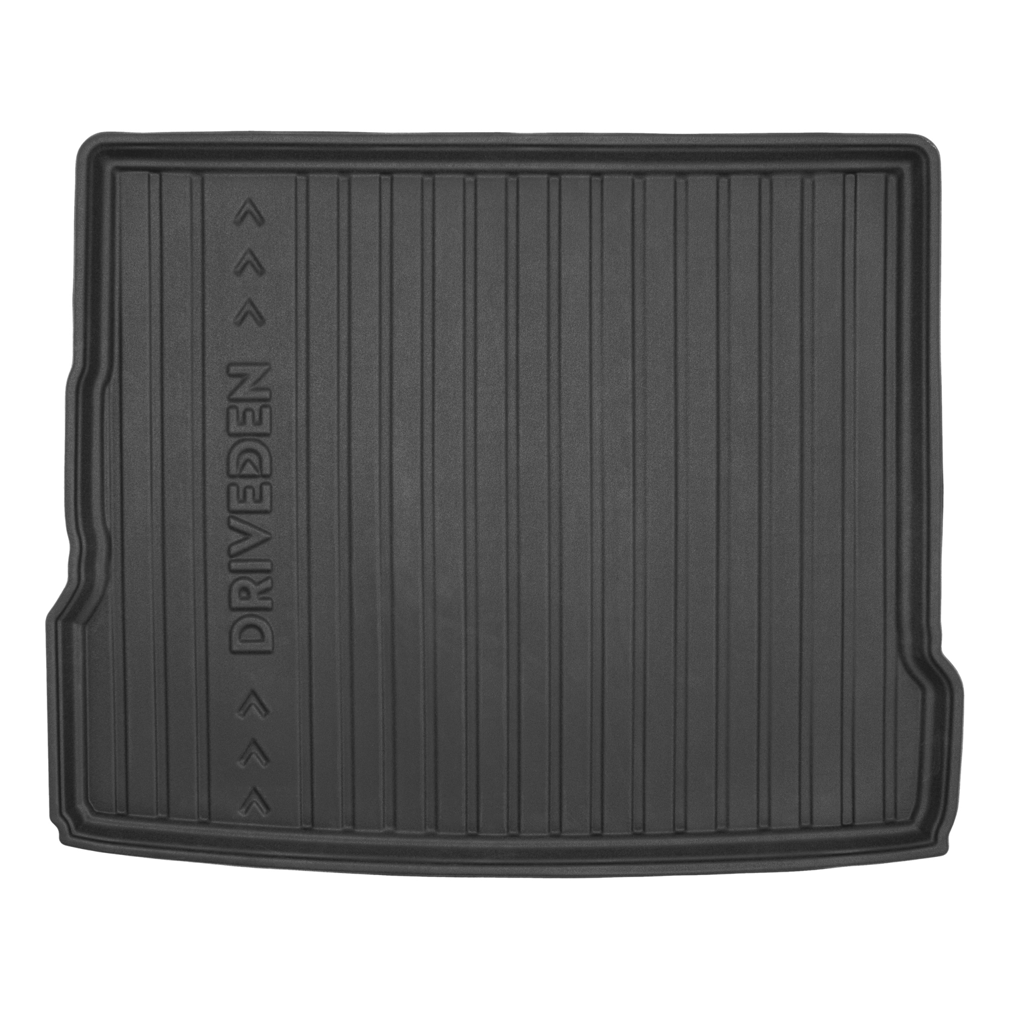DriveDen Custom-Fit Rubber Boot Mat to fit Audi Q3 Mk.1 2011 - 2018 (with Raised Variable Height Boot Floor)