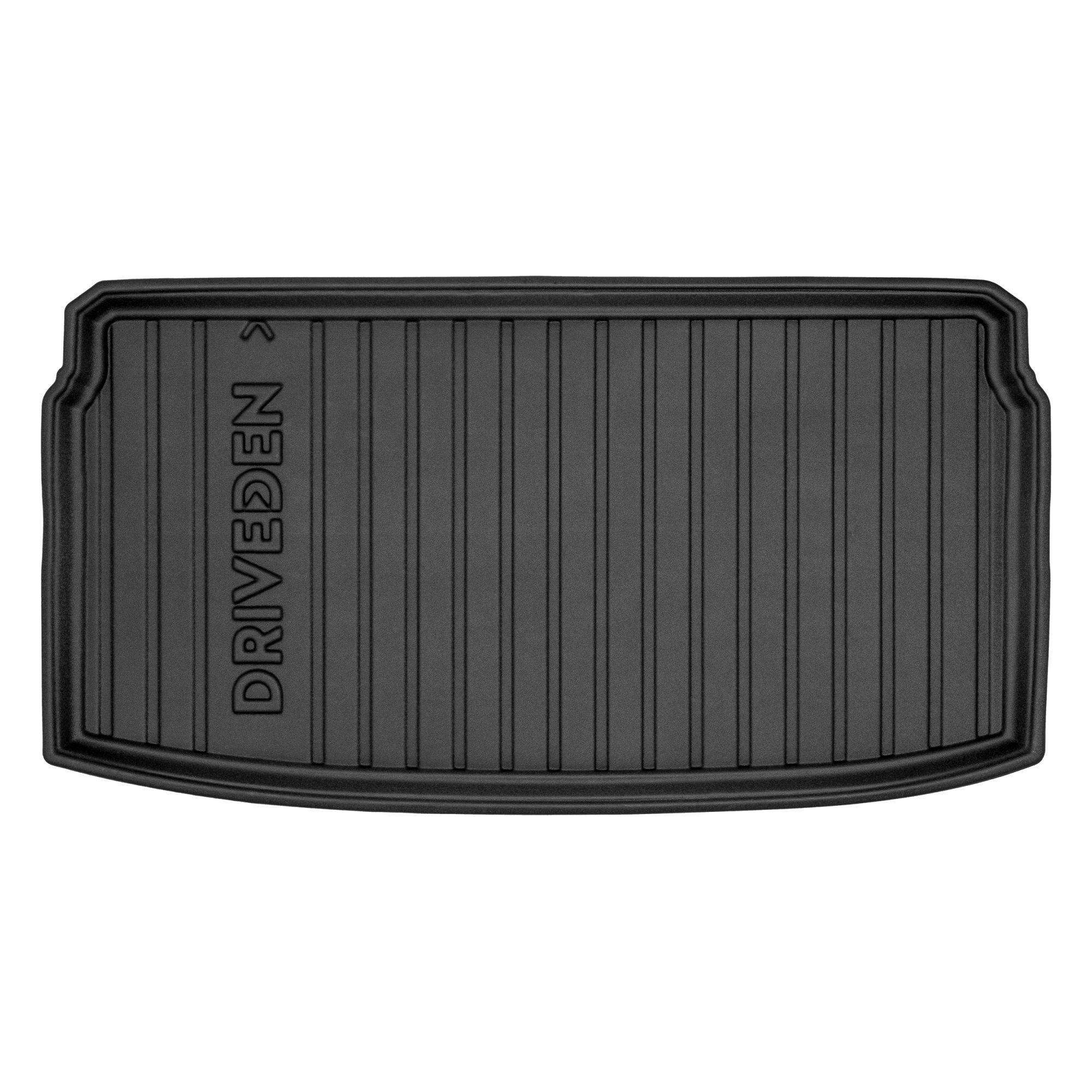 DriveDen Custom-Fit Rubber Boot Mat to fit Volkswagen Polo Mk.6 2018 - 2025 (with Lowered Boot Floor)